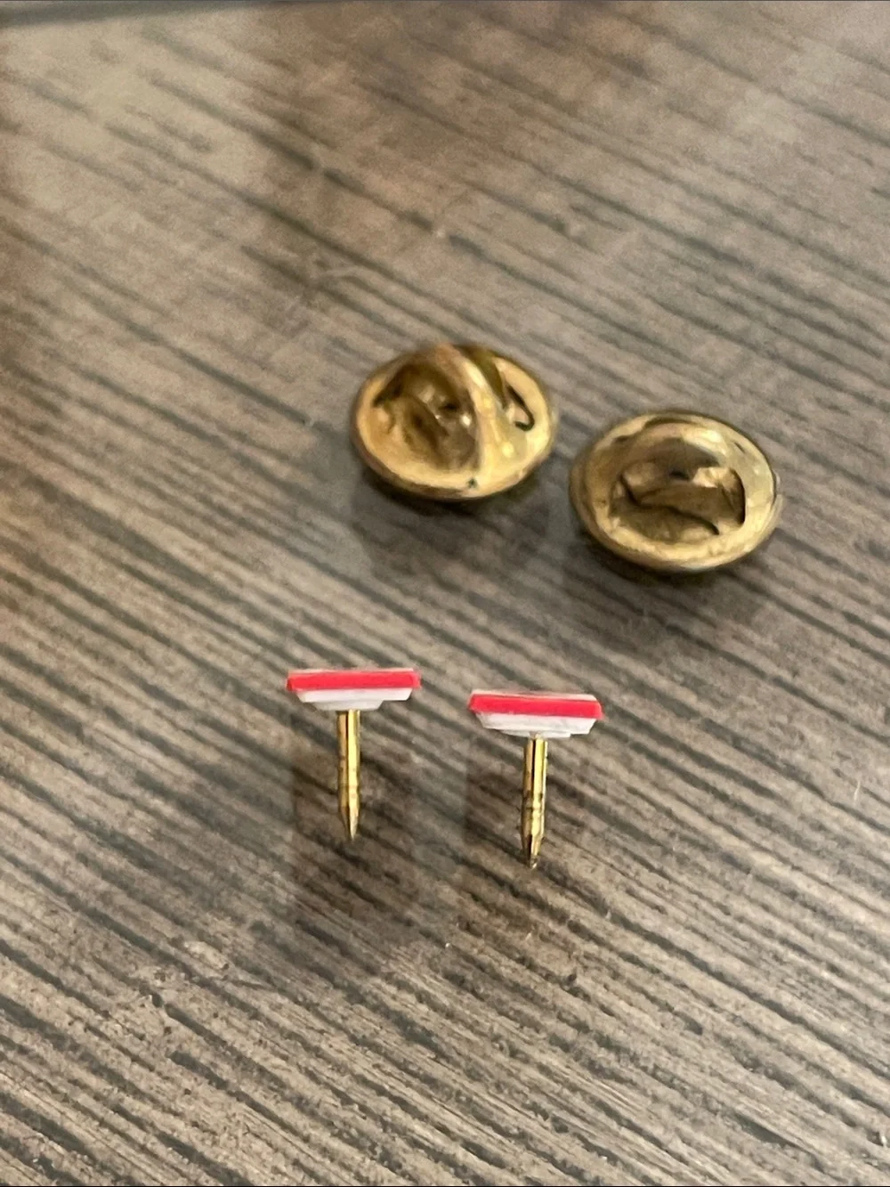Vintage Canadian Flag Miniature Lapel Pins or Tie Tacks - Hat Pin